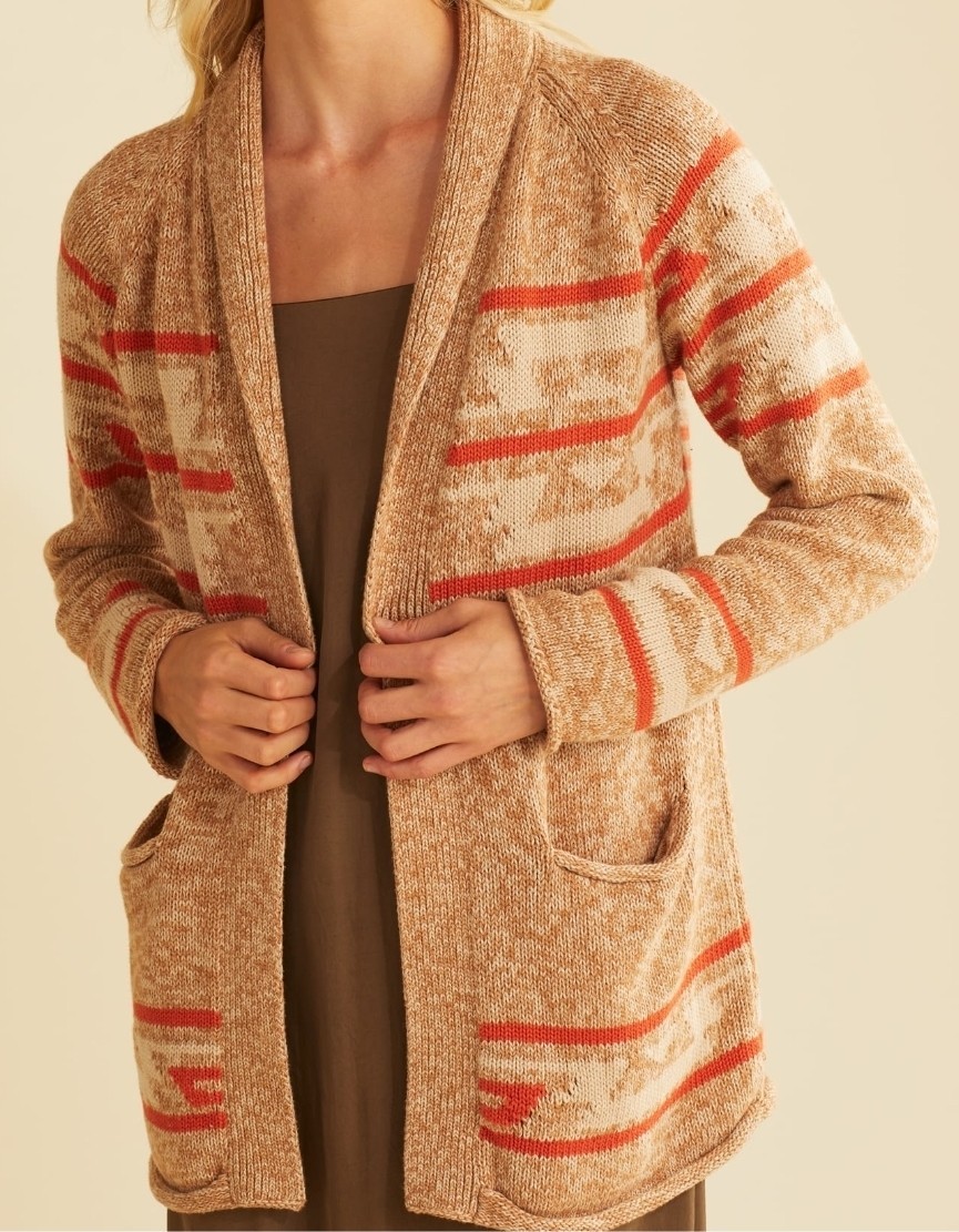 Pendleton Rock Point Cardigan 100% Peruvian Cotto… - image 1