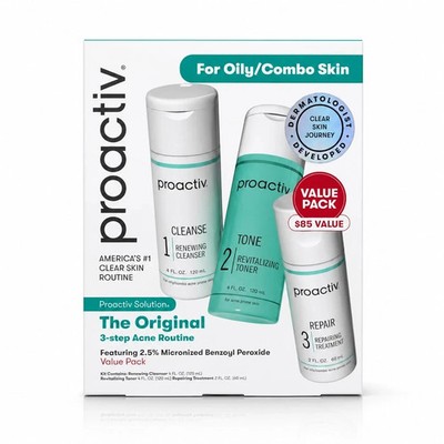 Proactiv 3 Step Acne Treatment System 60 Day Cleanser Toner Repairing Original