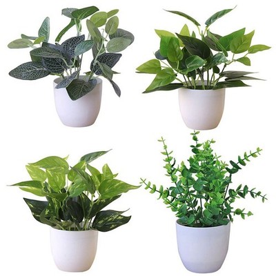 Artificial Potted Flowers Fake False Plants Outdoor Garden Home In Pot Decor New