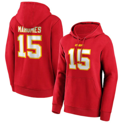 Kansas City Chiefs Hoodie Damen NFL Patrick Mahomes 15 Top - Neu