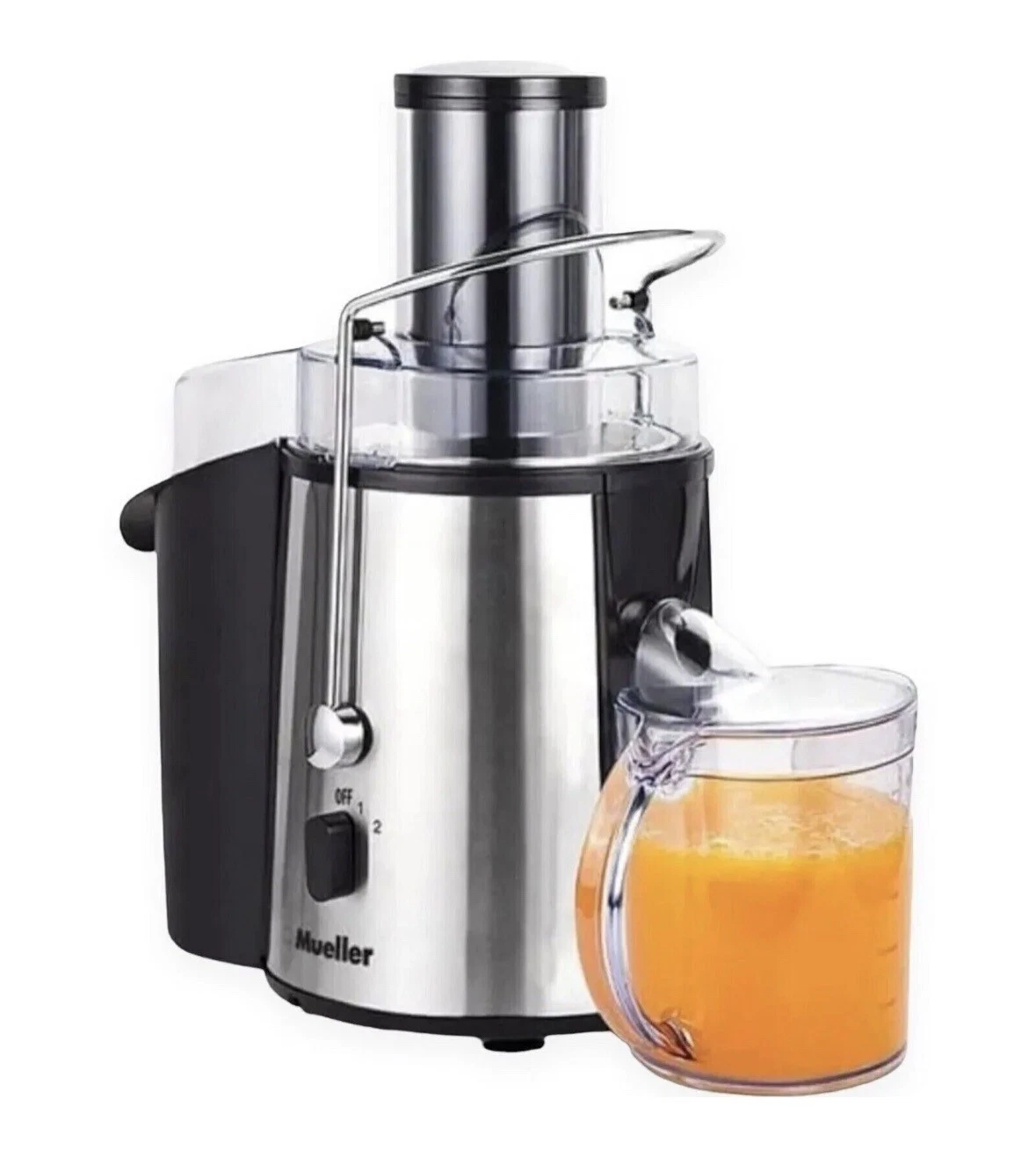 Mueller Ultra Power Easy Clean Juicer Stainless Steel Auto Shut Off Wide Mouth
