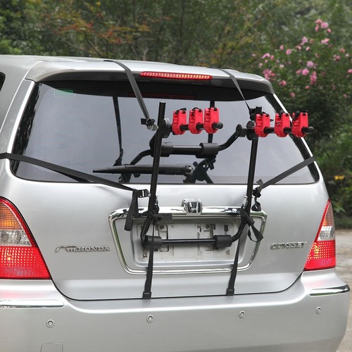 3 Bicycle Carrier Car Rack Bike Cycle Universal Fits Most Cars Rear Mount - Picture 6 of 7