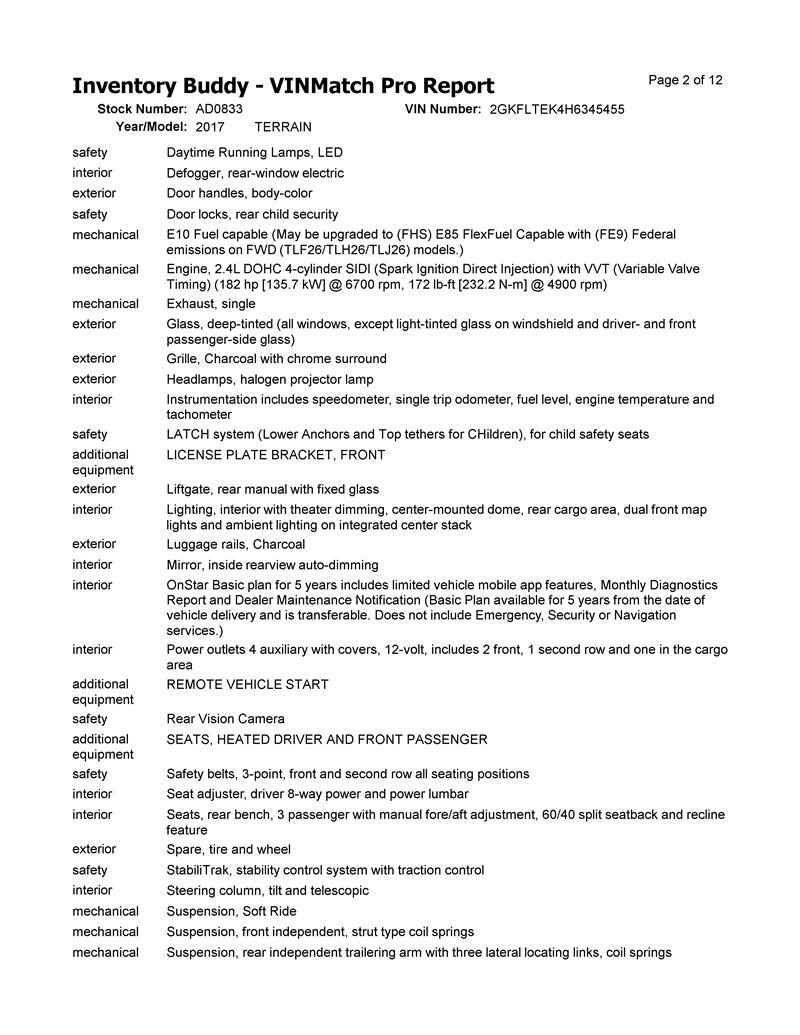 Used Engine Control Module (ECM) fits: 2017 Gmc Terrain