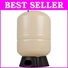 Vertical 20-Gallon Pressure Tank for Well Pumps - NSF Certified Almond Color