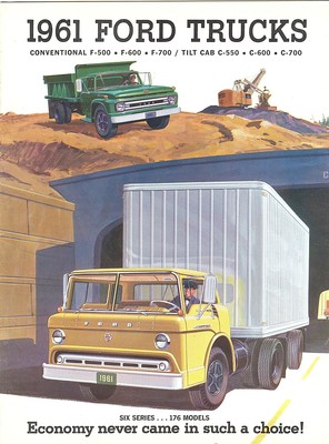 1961 Ford C & F Conventional & Tilt Cab F-500-700 C-550-700 Truck