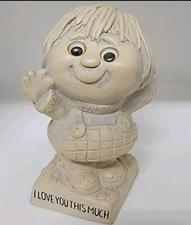 Vintage 1970s Googly Eyes Figurine I Love You This Much  American Greetings Corp