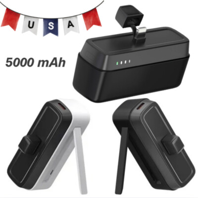 Portable Charger 5000mAh Ultra-Compact Power Bank For iPhone 5~16 All Series NEW