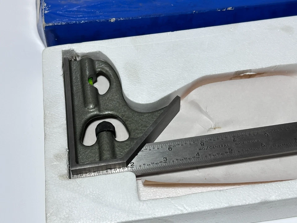GENERAL Tools USA (NOS Rare) MG-S278-4 Toolmakers Combination Square, New in Box - Image 3 of 4