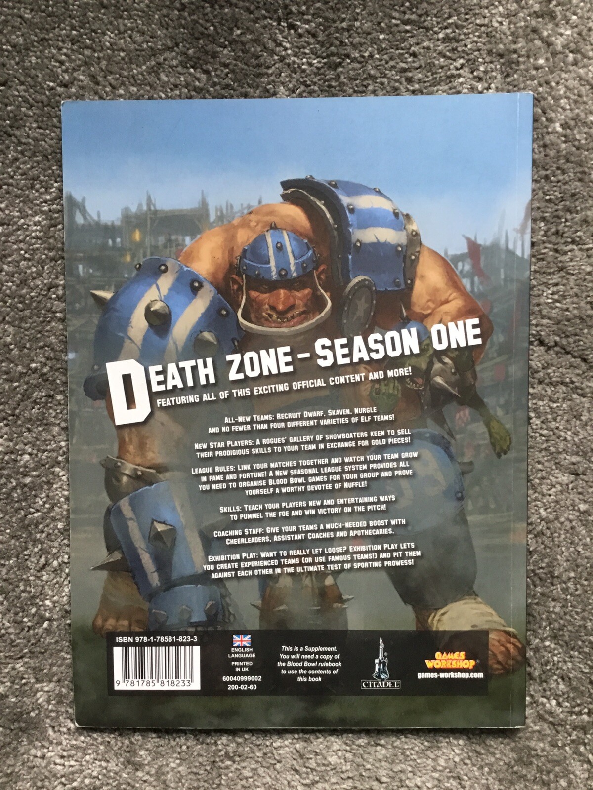 Blood Bowl Death Zone Season One Rulebook eBay