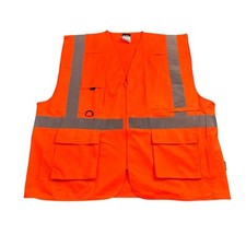 Image of PORTWEST Hi-Vis Executive Vest C357 Orange 3XL | Tablet Pocket Safety Workwear
