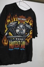 XL Vintage Harley Davidson Men's T-shirt 1996 Hottest Sound. Distressed, holes