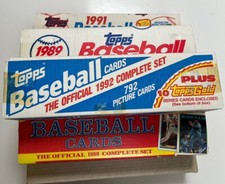 BRAND NEW TOPPS BASEBALL SETS 1988 (2) 1989 1990 1991 1992 WHITE BOXES INSERTS