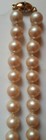 Vintage MONET Faux Pearl Necklace, Single Strand Cream 30" Long — photo 5
