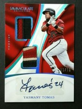 2017 YASMANY THOMAS IMMACULATE 3 COLOR PATCH AUTO 9/10 