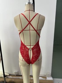 Sexy Women's Lingerie Babydoll Sleepwear Underwear Lace One Piece Nightwear Red
