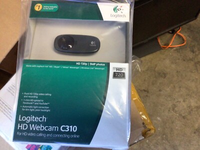 Logitech C310 HD Webcam 720p for PC & MAC 960-000585 Zoom Teams Skype Streaming