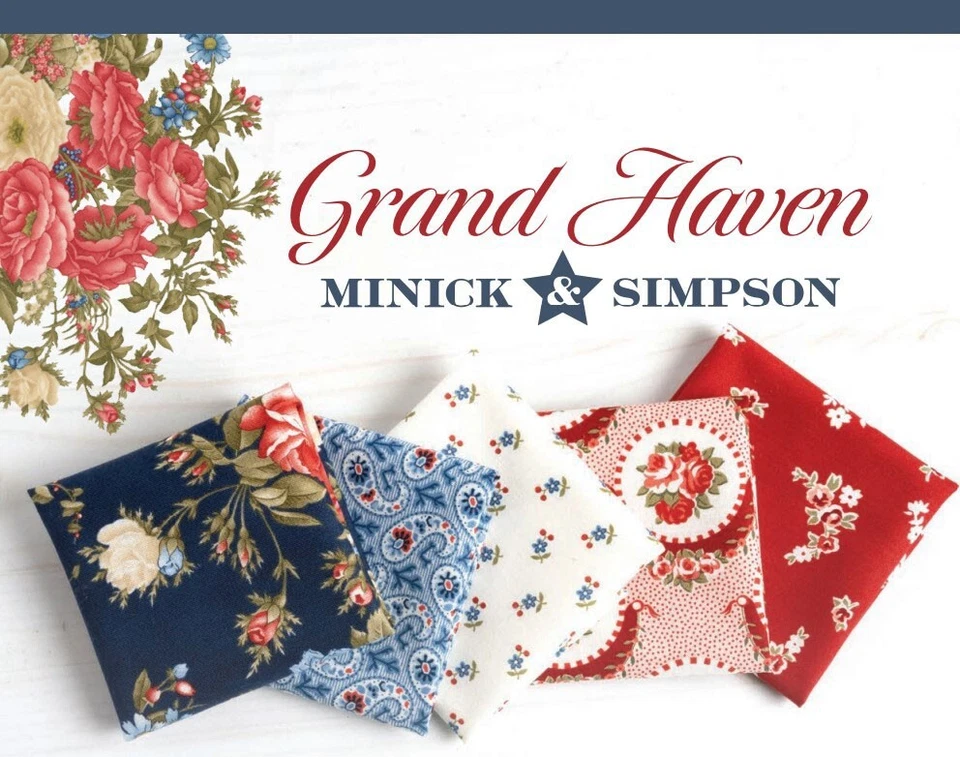 GRAND HAVEN 3 Charm Packs Moda Cottage Chic fabric quilting patriotic 14980PP - Image 3 of 4