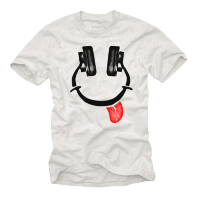 Boys Funny T Shirt Headphones Gifts Hip Hop Dj Headphones Music S-5XL