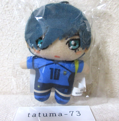 Blue Lock Exhibition Limited Plush Doll Mascot Chain Rin Itoshi 10cm NEW - 第 1/5 張圖片