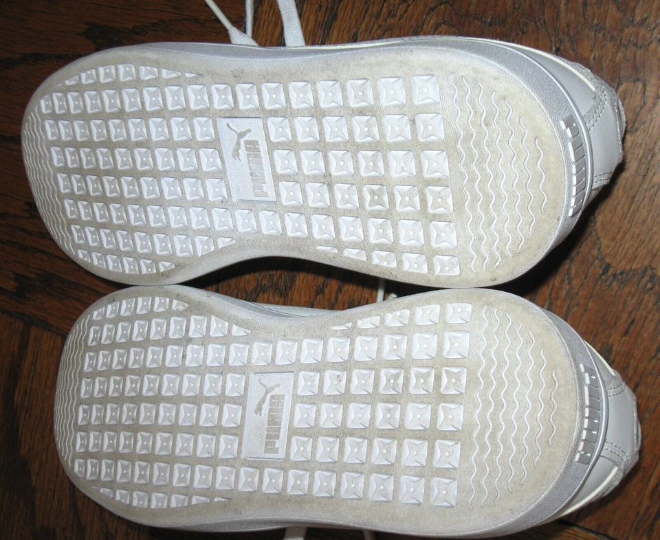 ZAPATILLAS MUJER PUMA CUERO BLANCO ESPUMA SUAVE CON CORDONES Talla 7.5 Foto 4 de 4