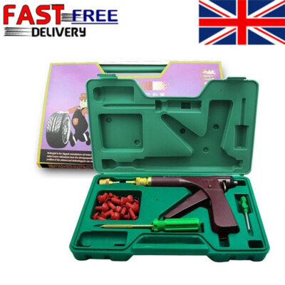 2-Piece Tubeless Tire Repair Tool - Universal Puncture Fix Kit For Cars & Motorcycles