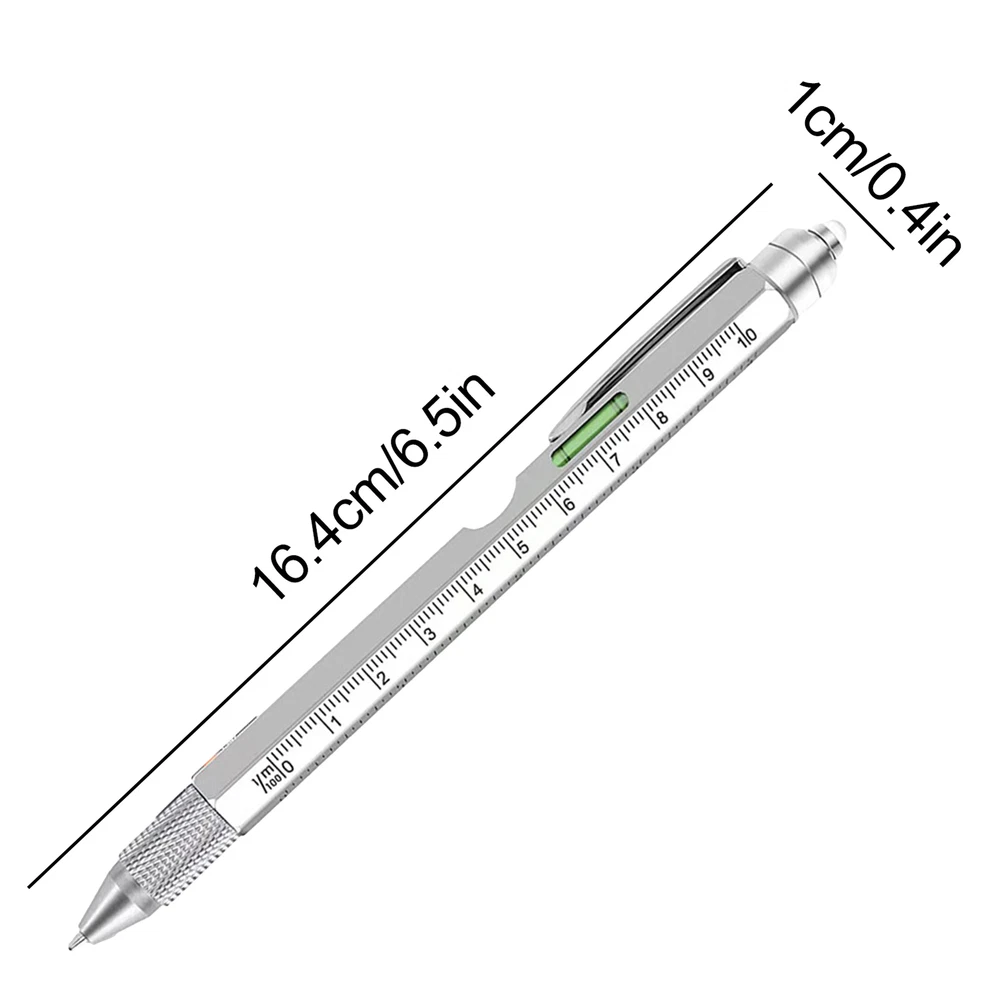 9-in-1 Multi Tool Pen with LED Light, Touch Screen Tip & Bottle Opener