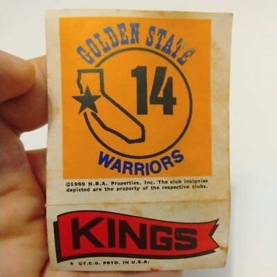 1973 TOPPS TEAM STICKERS KINGS-GOLDEN STATE WARRIORS