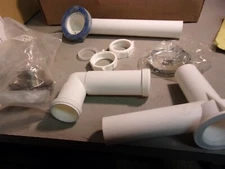 NEW  Dearborn Brass P8227D Full Kit Plastic Tubular White *FREE SHIPPING*