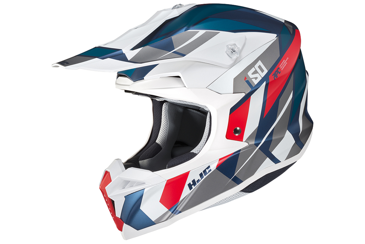 HJC i50 Vanish Motocross Helmet Dirt Bike ATV UTV Off Road Red 