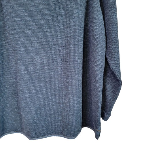 Carbon 2 Cobalt Men's 1/4 Zip Waffle Knit Pullover Blue Sweater Size XL - Picture 10 of 12