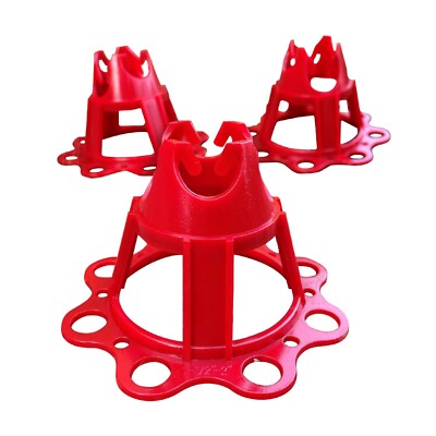 Sandbaggy Plastic Rebar Chair - Elevates Rebar 1 ½'' or 2'' - Rebar #3 to #5 (Red)