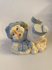 Encore Group Snow Buddies Reclining Snowman Avalanche #94480 Vintage 2000 Winter