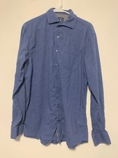 Johnnie-O Men Size Large Blue Top Shelf Newfield Long Sleeve Button Front