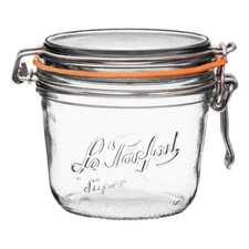 Super Terrine - 500ml French Glass Canning Jar w/Straight Body, Airtight Rubb...