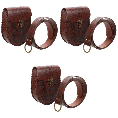 Ceinture en cuir vintage Chico : clous argentés, strass, boucle florale - France