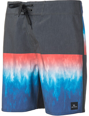 Rip Curl Mirage Wilko Blocker 18 Zoll mittellange Boardshorts in schwarz/blau
