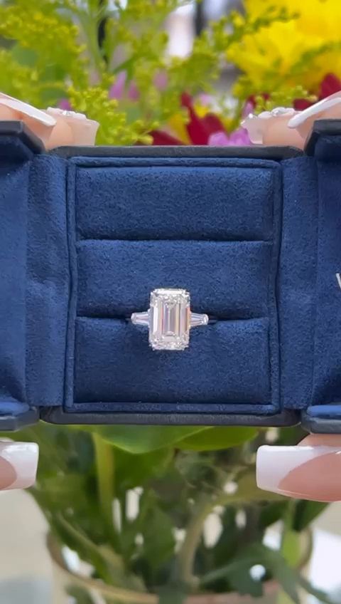 Harry Winston Classic Emerald Cut ct Diamond Engagement Ring