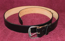 Aguila Eagle Black Leather Belt Size 44
