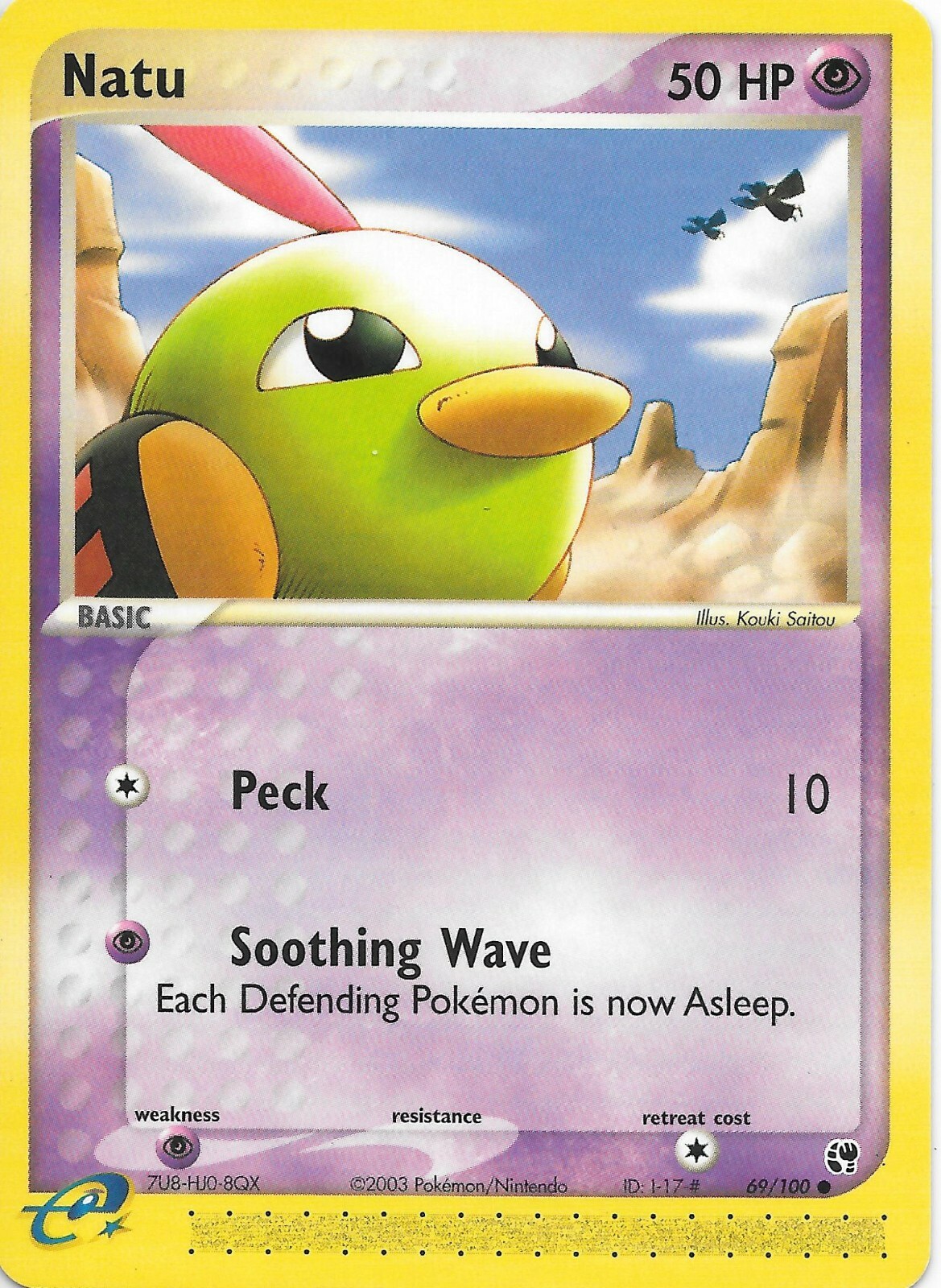 NATU 69/100 EX Sandstorm Pokemon WOTC Card NM