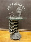 Engine block coffee table upcycled