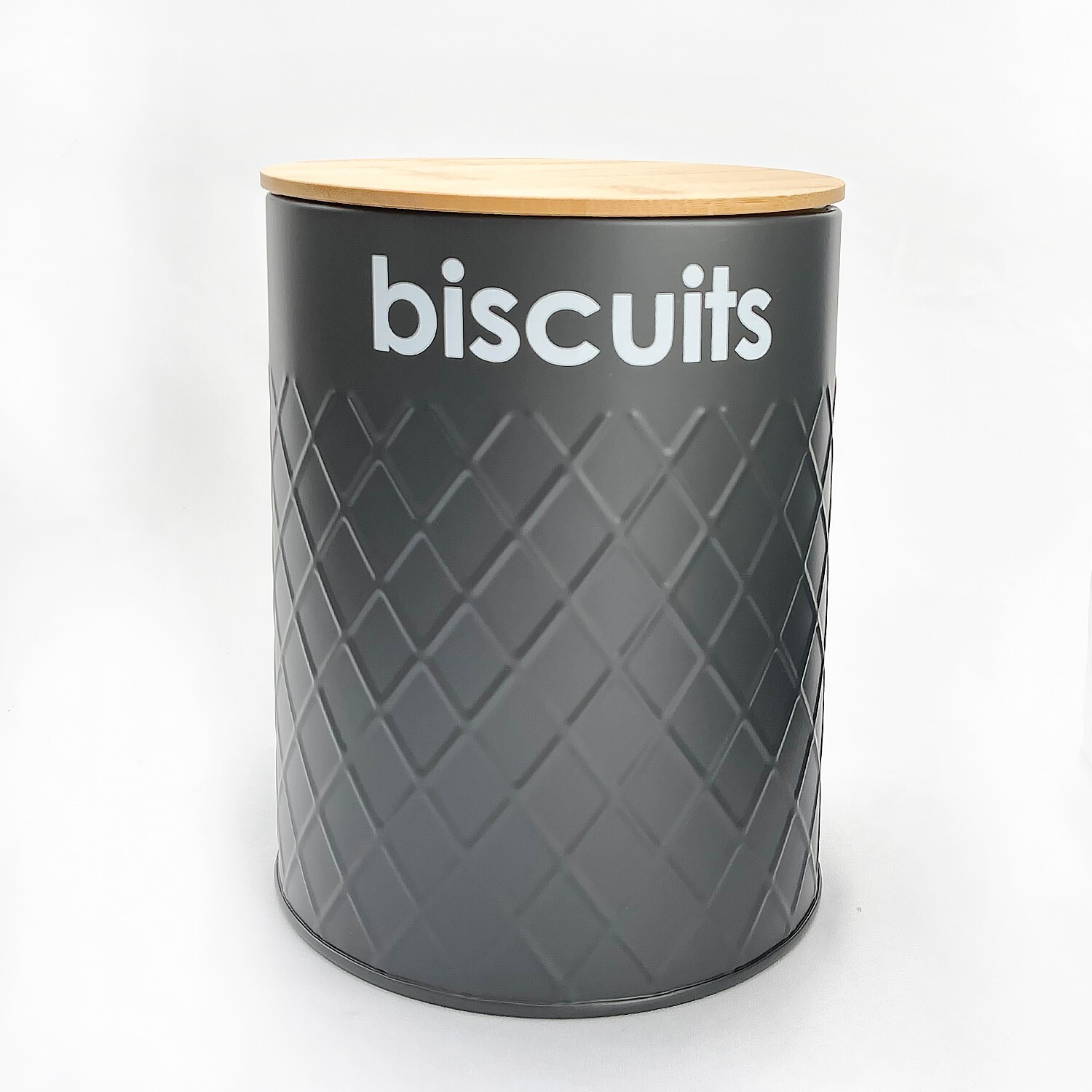 5pc Gray Bread Bin Canister Set Box, Kitchen Loaf Storage + Airtight