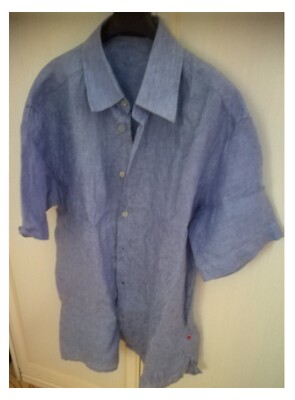 Vintage Paz Torras Herren Hemd Gr. 48 mit einfarbiger Stickerei