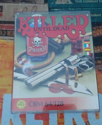 Killed until Dead (US Gold 1986) Commodore 64 (Tape, Manual, Box) works 8-bit