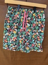 Chubbies Youth Medium 10/12 Tropical Swim Trunks Toucan Floral Lined Shorts