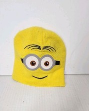 Despicable Me 2 Y Beanie Hat Kids Unisex Yellow Minion OS
