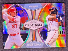 2019 Topps Chrome - Greatness Returns Mike Trout, Ronald Acuña Jr. #GRE-10