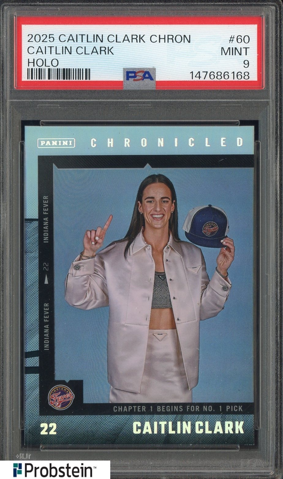 2025 Caitlin Clark Chron Caitlin Clark Holo PSA 9 Mint