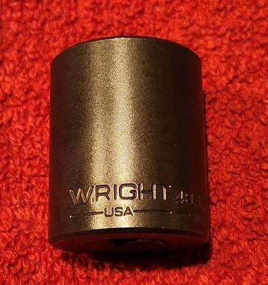 Wright Tool 4832 1''  Standard 1/2'' Drive Impact Socket Wrench 1 Inch 6 Pt. SAE