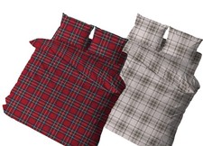 Copritrapunta Sacco Per Trapunta 100% Cotone Disegno Scozzese Kilt