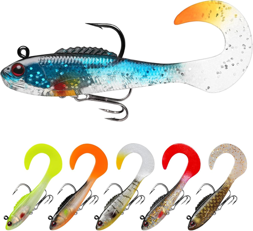 Easy Catch Pre-Rigged Soft Lures, Unique Vibrating Swim Action and Trembly Sinki - Picture 27 of 35